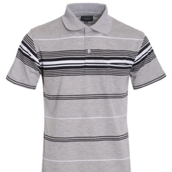 Men's Stripe Polo - Picture 1 of 2
